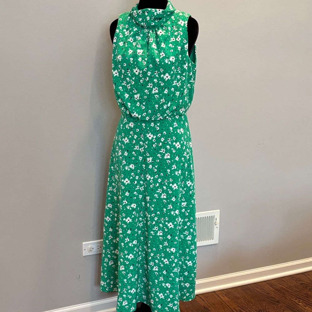 Karl Lagerfeld Green Floral Maxi Dress
